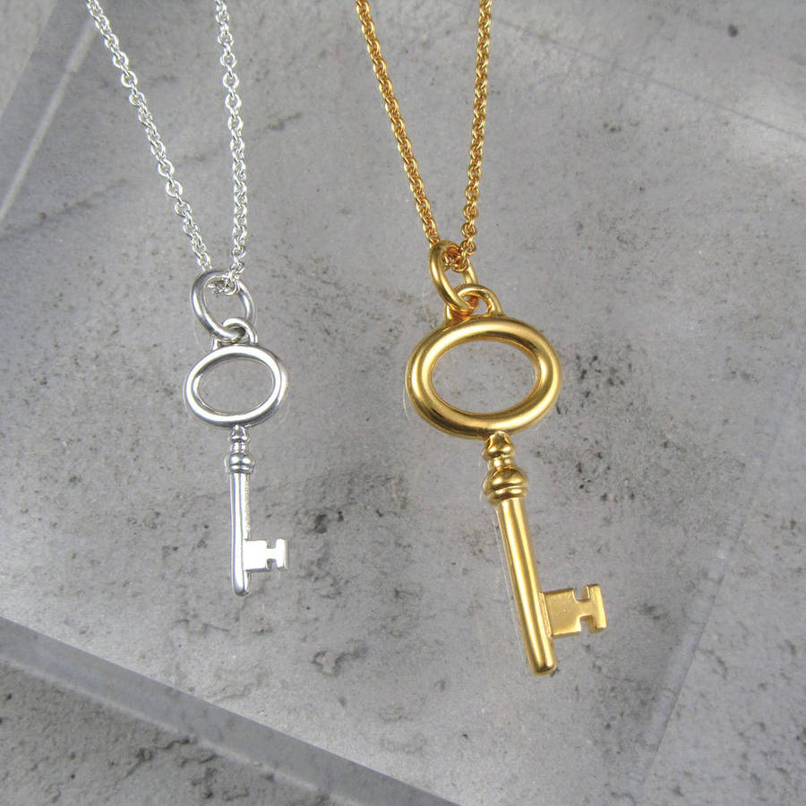 key necklace by black pearl | notonthehighstreet.com