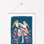 Painted Stork Print, thumbnail 2 of 3