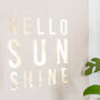 'Hello Sunshine' Printed Fabric Wall Hanging, thumbnail 2 of 5