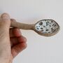 Handmade Pottery Brown/ Cream Textural Spoon, thumbnail 7 of 8