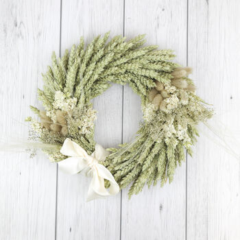 Handmade White Dried Flower Wreath, 3 of 12