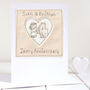 Personalisaed 14th Ivory Wedding Anniversary Card, thumbnail 1 of 7