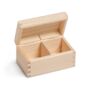 Wooden Tea Box Organiser With Two Compartments, thumbnail 1 of 2