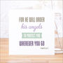 'Angels To Protect' Contemporary Bible Verse Card, thumbnail 1 of 4