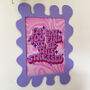 Palma Violet Wall Print Blobby Frame Print Included, thumbnail 1 of 6