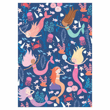 Personalised Mermaid Pattern Thank You Cards, 3 of 4