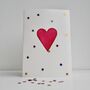 Handmade Heart Glitter Star Valentines Love Card, thumbnail 5 of 6