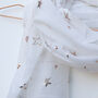 Rose Gold Metallic Printed Star Summer Scarves, thumbnail 11 of 12