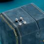 Sterling Silver Brilliant Cut 3mm Cz Barbell Earrings, thumbnail 7 of 11