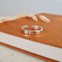 Sterling Silver Personalised Name Band Ring, thumbnail 4 of 6