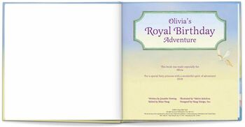 Personalised Children's Book, Royal Birthday Unicorn, 2 of 9