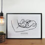 'The First' Personalised To Scale New Baby Print, thumbnail 2 of 3