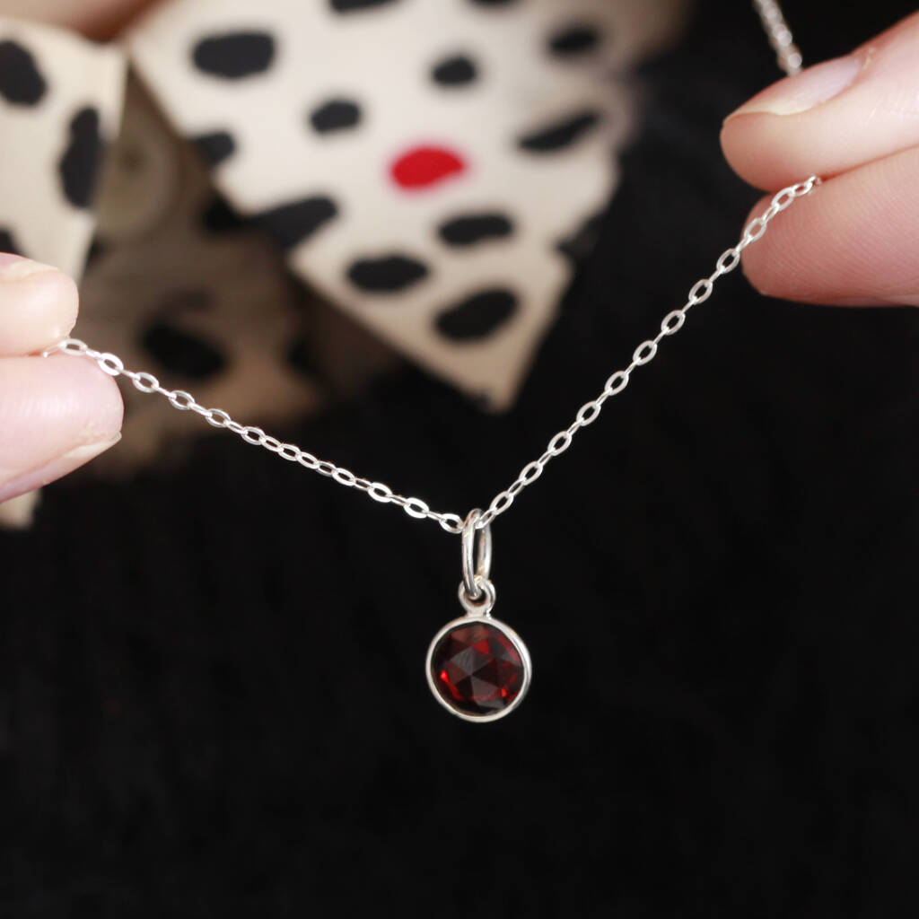 sterling silver birthstone necklace by holly blake | notonthehighstreet.com