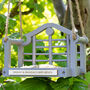 Personalised Wooden Memorial Bench Bird Feeder, thumbnail 8 of 9