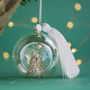 Personalised In Loving Memory Angel Glass Bauble, thumbnail 1 of 4