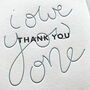 'I Owe You One' Letterpress Thank You Card, thumbnail 3 of 3