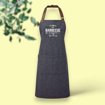 Personalised 'It's Time To Barbeque' Adult Apron, 6 of 10