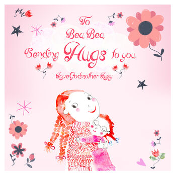 Sending Hugs To You Card, Customisable, 5 of 5