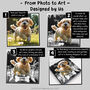 Personalised Pet Dog Memorial Photo Slate With Professional Photo Editing, thumbnail 3 of 7
