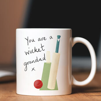 Dad, Daddy Or Grandad Cricket Pun Mug, 3 of 6