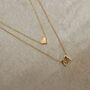Layered Letter Heart Necklace, thumbnail 9 of 10