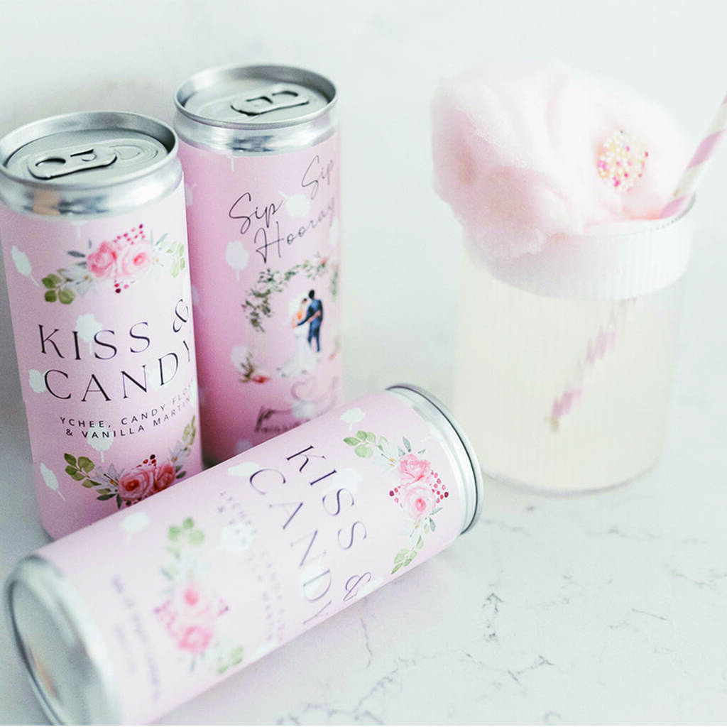 Personalised Wedding Cocktail Cans 24 X 200ml, 1 of 9