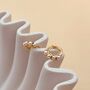 Mini Pearl Huggie Hoop Earrings, thumbnail 2 of 5