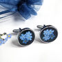 Forget Me Not Cufflinks For Funeral Or Memorial, thumbnail 1 of 4