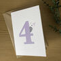 Happy 4th Birthday Card, thumbnail 2 of 5