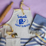 Personalised Cotton Apron And Tea Towel, Christmas Gift For Her, thumbnail 3 of 12