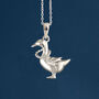 Sterling Silver Mother Goose Necklace, thumbnail 2 of 11