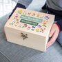 Personalised Wedding Keepsake Box Wildflowers, thumbnail 5 of 6