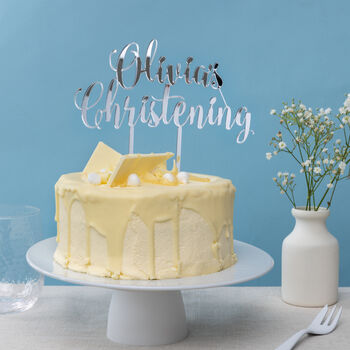 Personalised Christening Cake Topper, 3 of 9