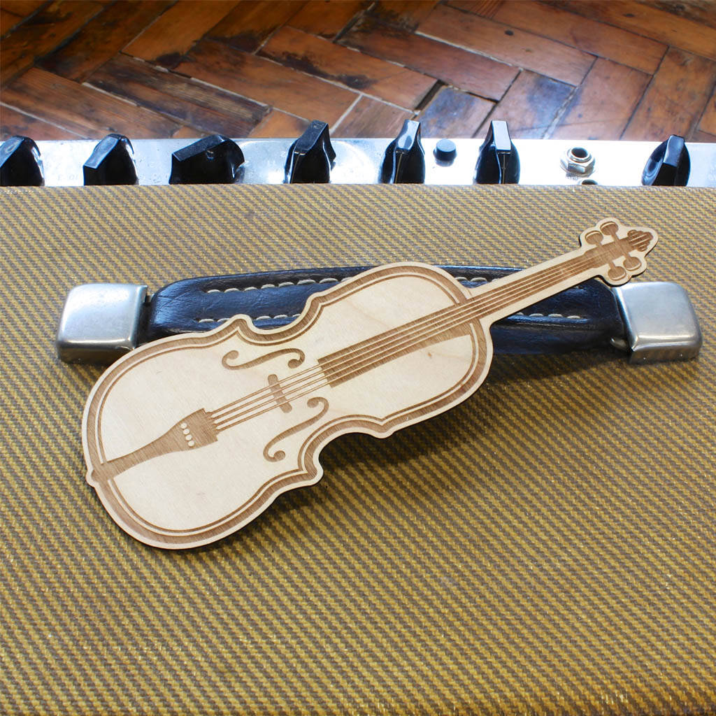 violin shaped birchply bookmark by timber tones | notonthehighstreet.com