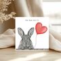 Some Bunny Loves You – Cute Hand Drawn Greeting Card, thumbnail 1 of 5