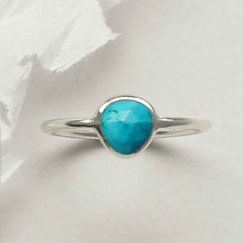 Sterling Silver Turquoise Ring, 4 of 5
