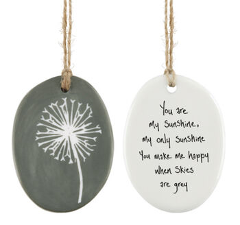 'You Are My Sunshine' Porcelain Message Token Gift, 2 of 2