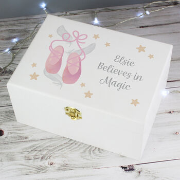 Personalised Ballet Wooden Keepsake Box, 3 of 9