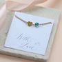 Dainty Heart Bracelet With Birthstone, thumbnail 2 of 8