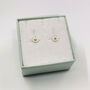 Sterling Silver Daisy Stud Earrings, thumbnail 7 of 8