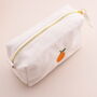 Personalised Embroidered Fruit Cosmetic Or Pencil Case, thumbnail 5 of 6