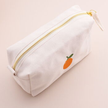 Personalised Embroidered Fruit Cosmetic Or Pencil Case, 5 of 6