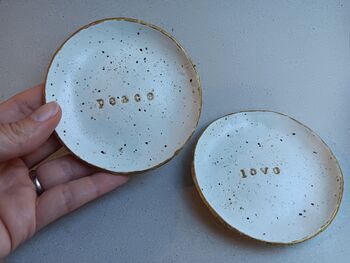 Peace And Love Jewellery Dish Set, 7 of 12