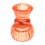 Double Ended Orange Glass Candle Holder, thumbnail 3 of 4