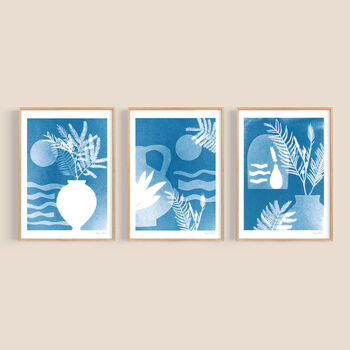 Sea View Set Of Three Coastal Art Prints, 2 of 7