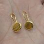 Tigers Eye Silver Drop Earrings, thumbnail 6 of 8