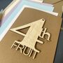 Personalised 4th Fruit Wedding Meaning Anniversary Card, thumbnail 4 of 12