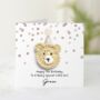 Personalised Crochet Bear Any Age Birthday Card, thumbnail 2 of 7