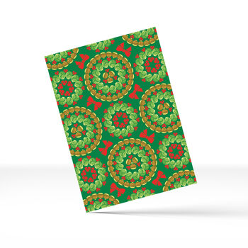 Brussels Sprouts Pattern Christmas Cards Pack Of Five, 6 of 6