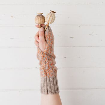 Scatter Lambswool Knitted Wrist Warmers, 2 of 12